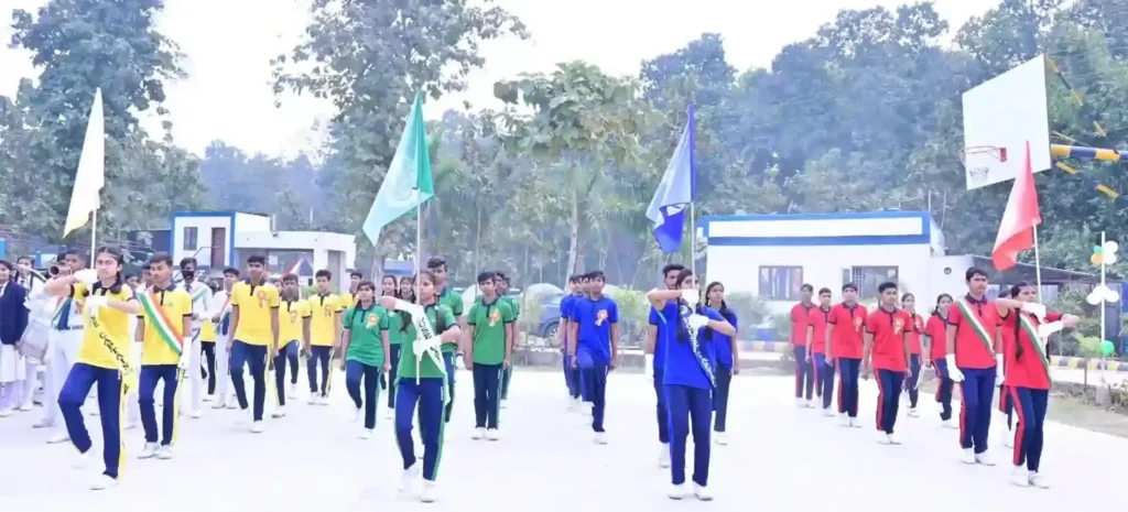 Students of P.N. National Public School Gorakhpur participating in classroom and co-curricular activities